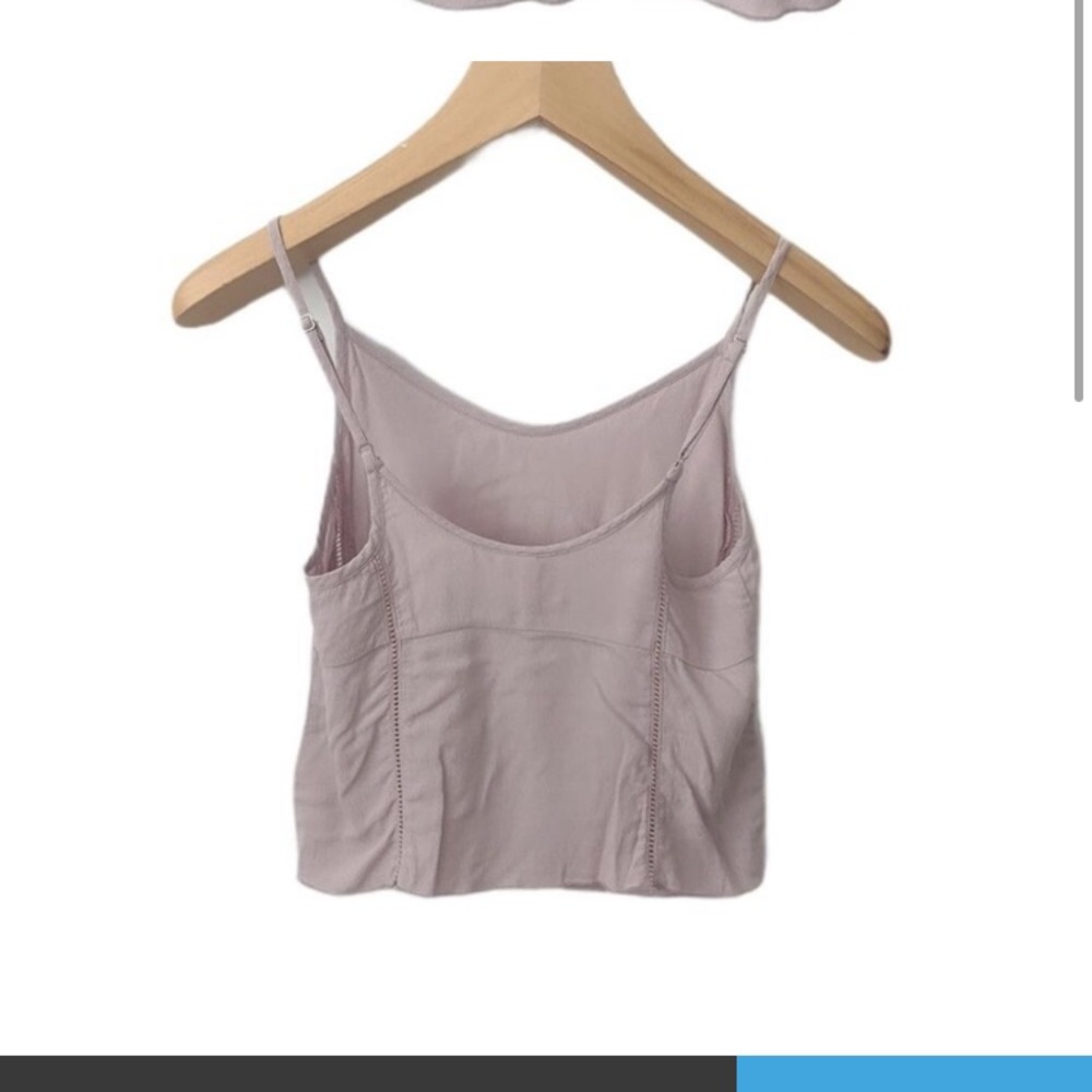 Sunday Best size small lilac crop tank